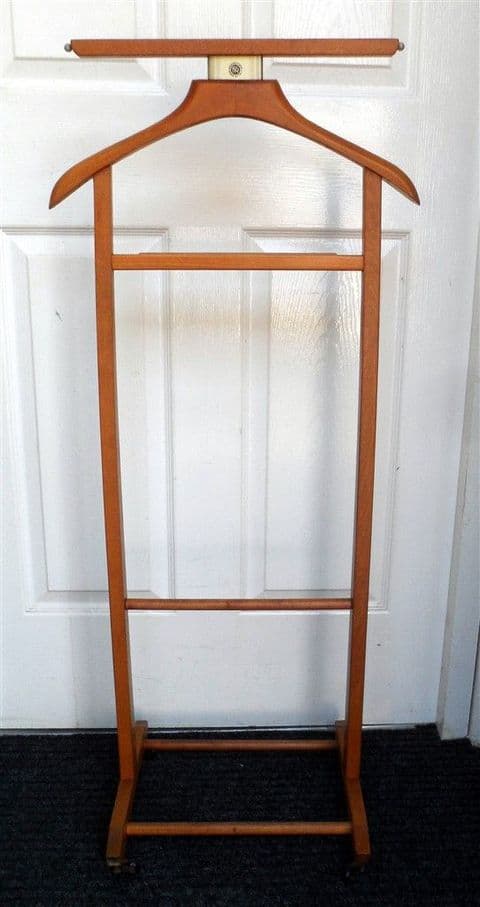 Vintage Mid Century Italian Brevettato Clothes Valet Butler Stand Fratelli Reguitti Suit Dress Boy