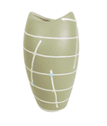 Vintage Mid Century West German Dumler & Breiden Freeform Art Pottery Geometric Vase 1960 1276-18