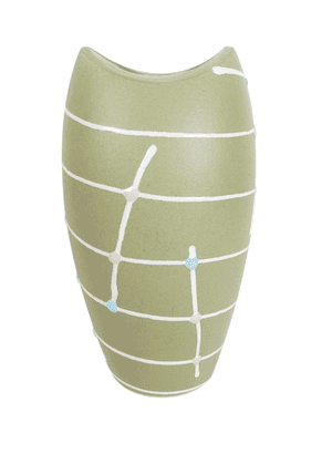 Vintage Mid Century West German Dumler & Breiden Freeform Art Pottery Geometric Vase 1960 1276-18