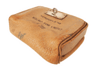 Vintage Midland Bank Limited Leather Night Safe Money Deposit Bag c/w Original Hodges Locks Key