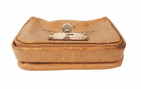 Vintage Midland Bank Limited Leather Night Safe Money Deposit Bag c/w Original Hodges Locks Key