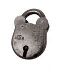 Vintage Military 1945 WW2 Air Ministry Walsall Locks & Cartgear Ltd No4 Padlock Working c/w Key