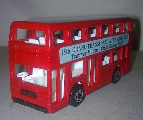 Vintage Model Toy Bus Matchbox 1-75 17 The Londoner 15th Grand Transport Extravaganza Crich MIB 1982