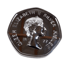 Vintage Motoring Boxed Car Grille Badge 50p Fifty Pence Coin 1977 Queens Silver Jubilee Automobilia
