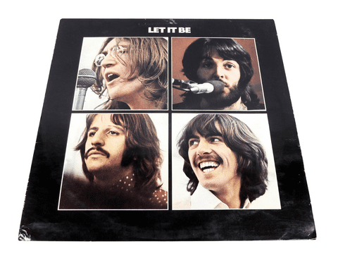 Vintage Music 1970 Beatles Let It Be Apple Records PCS 7096 UK PRESS VINYL LP Album Red Apple Sleeve