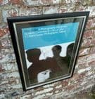 Vintage Music Framed Signed 2014 New Order Kevin Cummins Manchester Exhibition Gallery Poster Blue