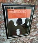 Vintage Music Framed Signed 2014 New Order Kevin Cummins Manchester Exhibition Gallery Poster Red