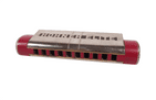 Vintage Music Red Hohner Elite Marine Band Tear Drop Harmonica Mouth Organ Key G Circa 1930s