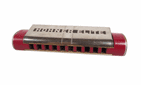 Vintage Music Red Hohner Elite Marine Band Tear Drop Harmonica Mouth Organ Key G Circa 1930s