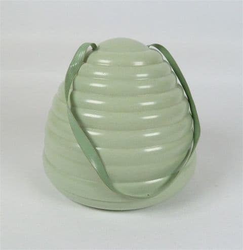 Vintage NB Ware Light Green Bakelite Beehive Knitting Wool Holder Circa 1950s Needle Gauge String