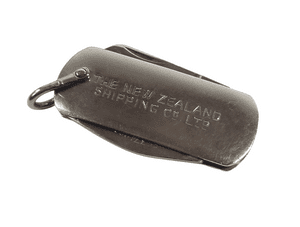 Vintage New Zealand Shipping Co Ltd Sheffield Folding Pocket Knife Opener Screwdriver Reg No