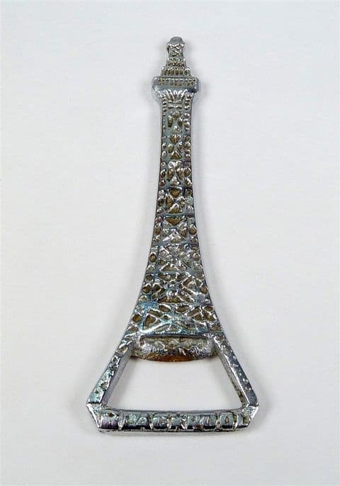 Vintage Nickel Plated Brass Blackpool Tower Crown Cork Bottle Opener Souvenir Rd No 844432