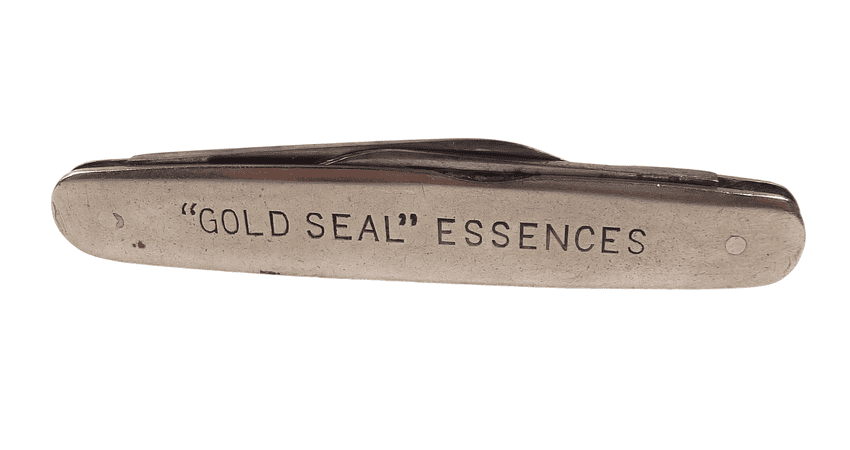 Vintage NON XLL Joseph Allen Sheffield Gold Seal Essences Clayton Jowett Liverpool Pocket Pen Knife