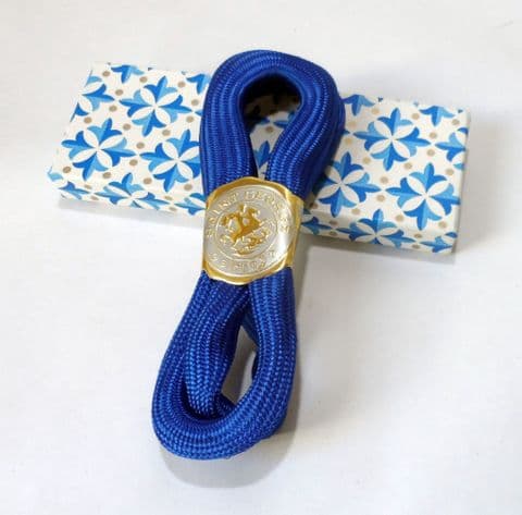 Vintage NOS St George Eton Expanding Armlet Shirt Sleeve Arm Bands Artificial Silk 1960s Boxed Blue