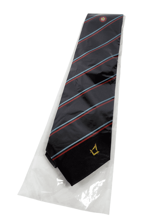 Vintage NOS West Lancashire Freemasons Masonic Symbol Tie Masons Unused as New in Packet BNIP