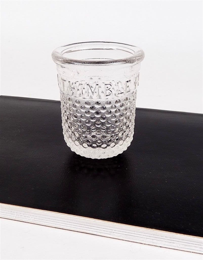 Vintage Novelty Moulded Thimble Shot Tot Drinking Glass Circa 1930s ...