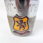 Vintage Novelty Over-Sized Sewing Thimble Measure Just a Thimble Full Enamel Scotland Crest Tot Shot