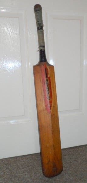 Vintage Old Arindco Imperial Driver Cricket Bat Arindera Sports Jullunder India Circa 1970s