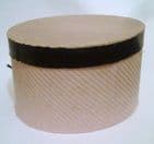 Vintage Oval Hat Box Advertising F L Spring Queen Street Blackpool Circa 1950s