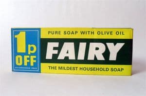 Vintage Packaging 2 Large Proctor & Gamble Fairy Household Soap Original Box 1970s 1p OFF Price
