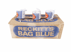 Vintage Packaging Washing Laundry Reckitt's Bag Blue Trade Box c/w 3 Dolly Bag Reckitt Coleman Hull