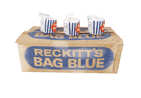 Vintage Packaging Washing Laundry Reckitt's Bag Blue Trade Box c/w 3 Dolly Bag Reckitt Coleman Hull