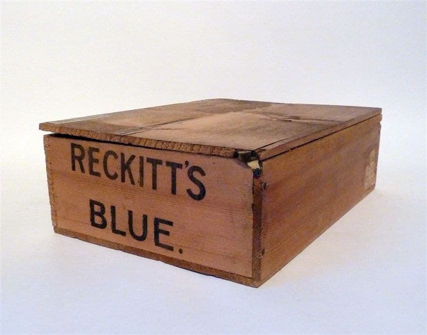 Vintage Packaging Washing Laundry Reckitt s Bag Blue Trade Pine Box