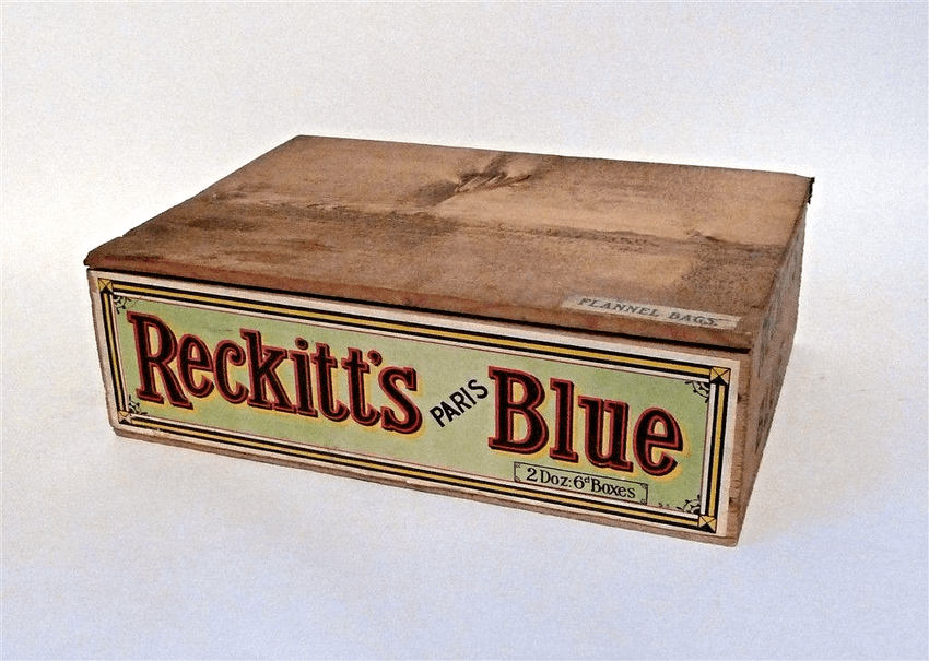Vintage Packaging Washing Laundry Reckitt's Bag Blue Trade Pine Box Dolly Cube Reckitt Coleman Hull