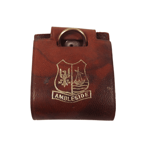 Vintage Pathfinder 'Ambleside' Souvenir Leather Case Watch Fob Compass Walking Map Reading Military