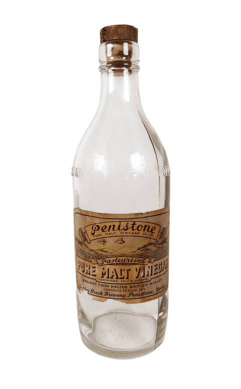 Vintage Penistone Pasteurised Pure Malt Vinegar Co Ltd Bottle Cubley Brook Brewery Yorkshire