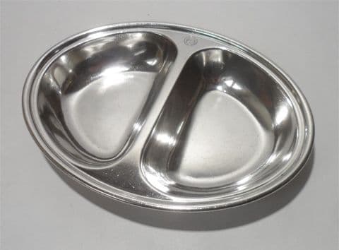 Vintage Peter Walker Hotels Elkington Sheffield Silver Plate Serving Dish Bowl Pet Food Dog Cat