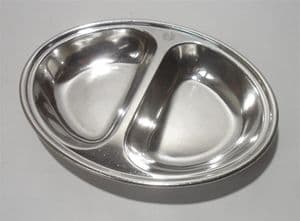 Vintage Peter Walker Hotels Elkington Sheffield Silver Plate Serving Dish Bowl Pet Food Dog Cat