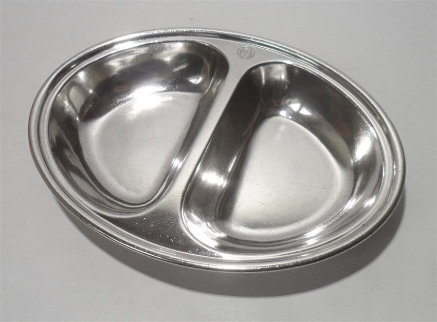 Vintage Peter Walker Hotels Elkington Sheffield Silver Plate Serving Dish Bowl Pet Food Dog Cat