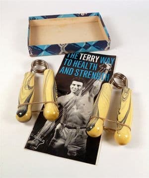 Vintage Physical Culture Gym Terrys Wrist Grip Spring Grip Hand Strengthener Gripper Exerciser 1950s