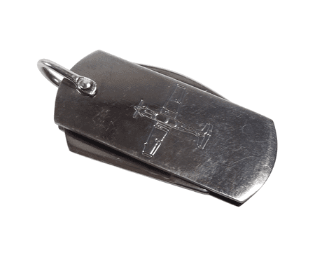 Vintage Pilatus PC-9 Training Aircraft Plane Sheffield Folding Pocket Knife Opener Screwdriver