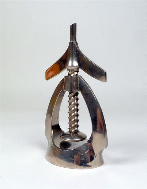 Vintage Polished Swiss Nosard Inca Screw Nutcracker Nut Cracker 1960s Space Age Switzerland