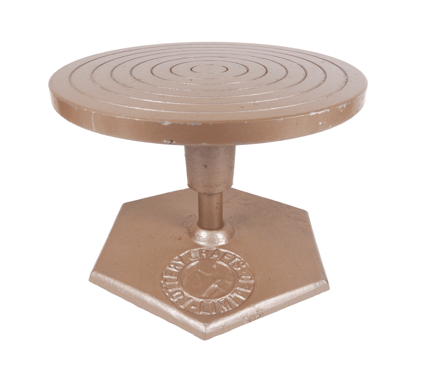 Vintage Pottery Crafts Limited Turntable Potters Banding Wheel Metal Art Sculpting Modelling Display