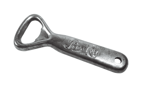 Vintage Pressed Steel Bottle Opener Pepsi Cola Circa 1950s Long Version
