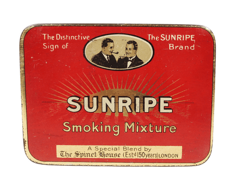 Vintage R & J Hill Ltd Spinet House London 'Sunripe' Smoking Mixture Tobacco Tin 1950s