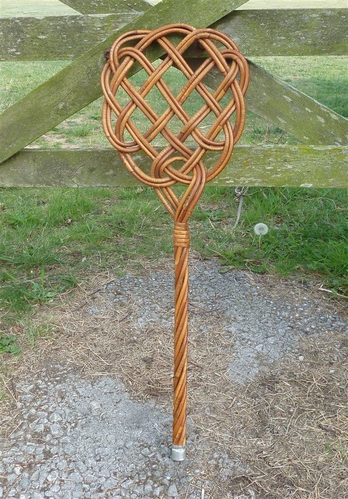 Vintage Rattan Wicker Carpet Rug Beater Cleaning Laundry Display Prop Household Cleaner
