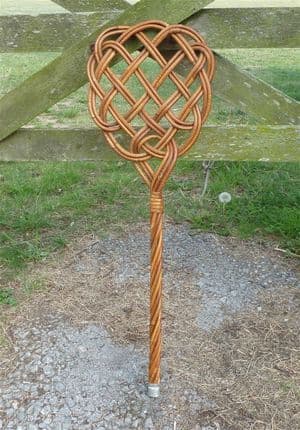 Vintage Rattan Wicker Carpet Rug Beater Cleaning Laundry Display Prop Household Cleaner
