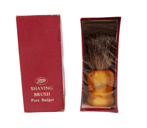 Vintage Razor Shaving Boxed Boots Pure Badger Hair Shaving Brush Unused Sealed
