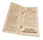 Vintage Recipe Cookery Book Be-Ro Bero Flour Home Recipes 11th Edition 50s Scones Cakes Puds Baking