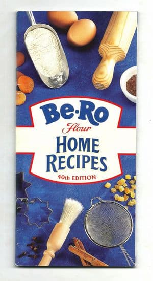 Vintage Recipe Cookery Book Be-Ro Bero Flour Home Recipes 40th Edition Scones Cakes Puds Children's