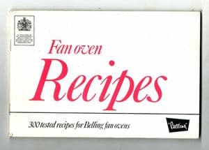 Vintage Recipe Cookery Book Belling Enfield Fan Oven Book 300 Tried & Tested Recipes Electric 1970s