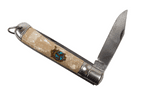 Vintage Richards Sheffield Fisherman's Anglers Folding Pocket Knife IOM Isle of Man Souvenir