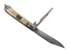 Vintage Richards Sheffield Fisherman's Anglers Folding Pocket Knife IOM Isle of Man Souvenir