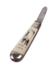 Vintage Richards Sheffield Folding Folder Pocket Knife Africa Souvenir Giraffe Lamppost Pictorial