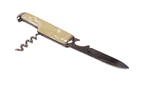Vintage Richards Sheffield Folding Folder Pocket Knife Corkscrew Bottle Opener Pearl White  1940/50s