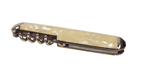 Vintage Richards Sheffield Folding Folder Pocket Knife Corkscrew Bottle Opener Pearl White  1940/50s